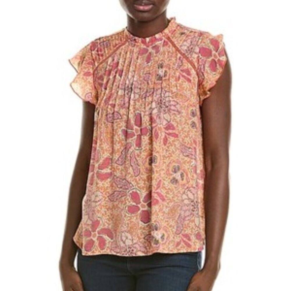 $15 NWT Nanette Nanette Lepore Pintuck Top  Size Large